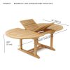 BAHAMA 87″ OVAL EXTENSION TABLE EXTRA THICK