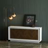 PARAGGI SIDEBOARD (WHITE & MAHOGANY)