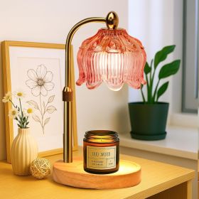Fragrance Candle Warmer Lamp, Electric Candle Warmer with Timer & Dimmer, Mom Christmas Birthday Gifts for Women (Color: Pink)