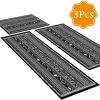 Three-piece kitchen rug set, non-slip and washable, abstract pattern kitchen hallway rug, soft and comfortable, suitable for sinks, floors, entrances
